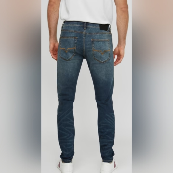 Guess~ Sammy Super Stretch Blue Jeans 38X30 - Picture 11 of 11